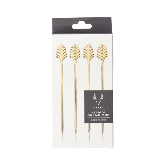True Gold Art Deco Cocktail Picks