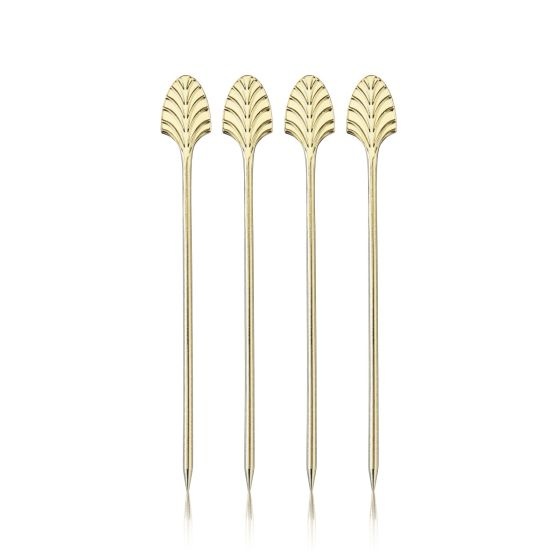 True Gold Art Deco Cocktail Picks