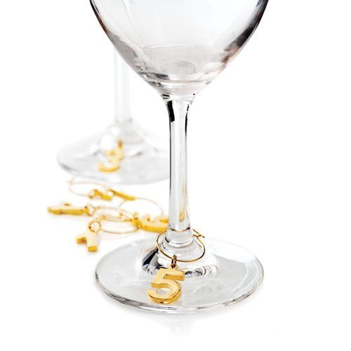 True Gold Plated Wine Charms