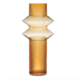 Bloomingville Glass Fluted Vase Amber Color