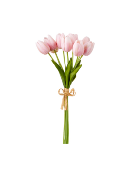 RAZ Imports 15" Real Touch Tulip Bundle - Light Pink