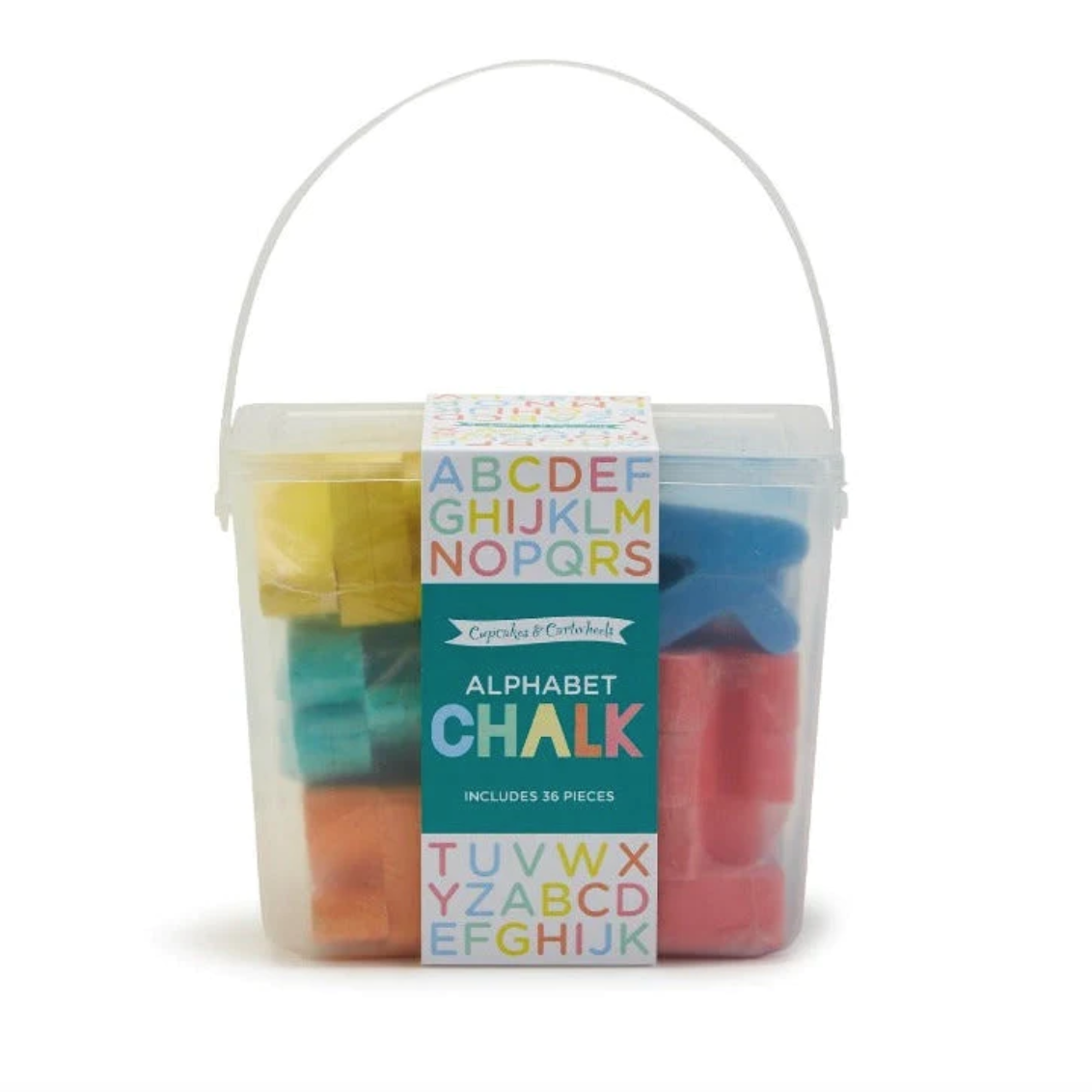 Two's Company Alphabet Letter Chalk in Bucket