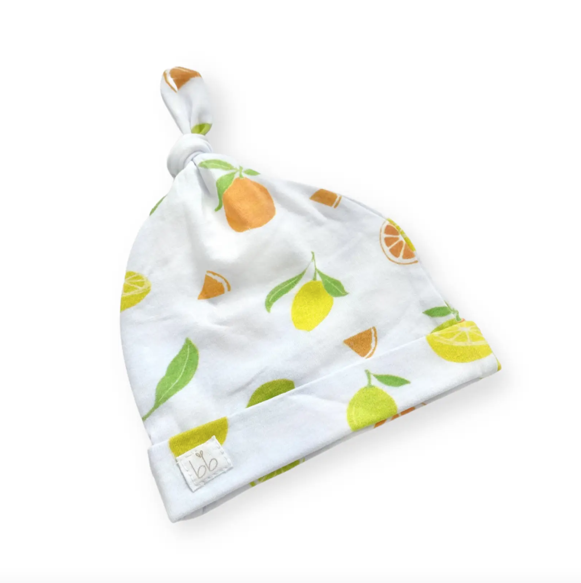 Bundled Baby Bamboo Muslin Swaddle Blanket & Topknot Set - Main Squeeze