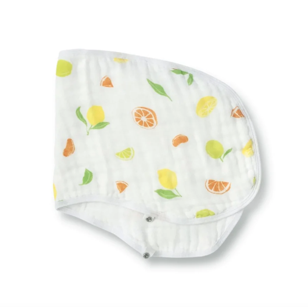 Bundled Baby 2-in-1 Burp Cloth Bibs: Main Squeeze