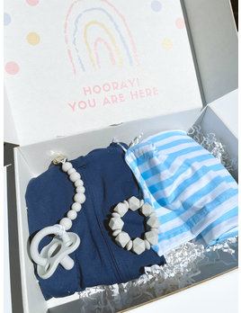 Ellejane Welcome Baby Gift Set Navy Blue