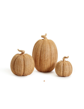 Two's Company Basketweave Pattern Pumpkins