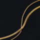 Socali Inc Simple Double Layer Necklace 18k Gold Plated