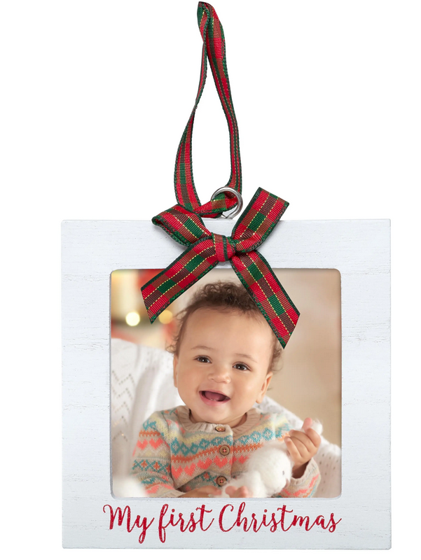 Kate & Milo My First Christmas Holiday Photo Ornament