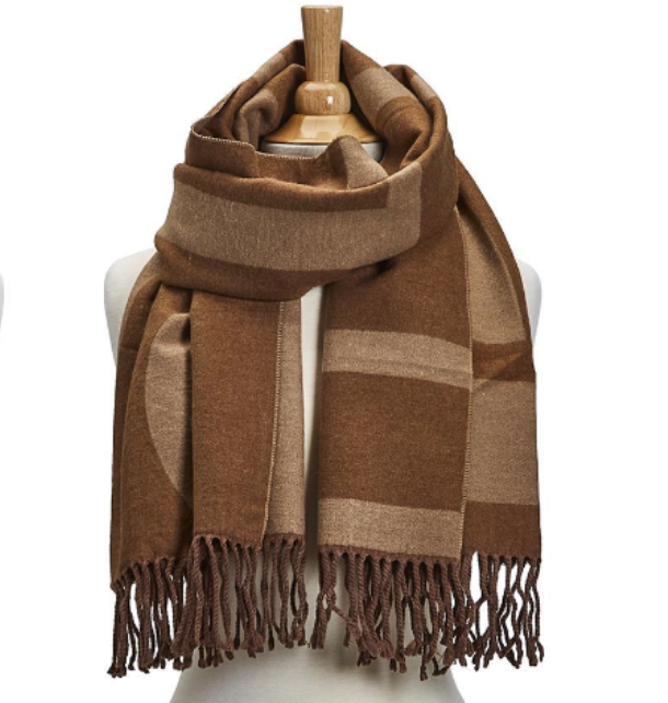 Two's Company Color Blocked Scarf