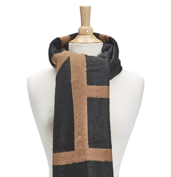 Two's Company Color Blocked Scarf