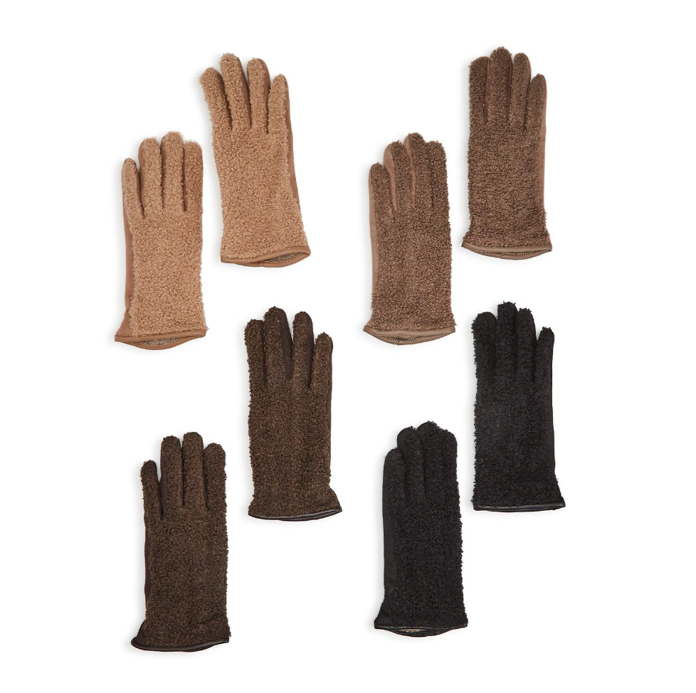 Two's Company Sherpa Look Gloves