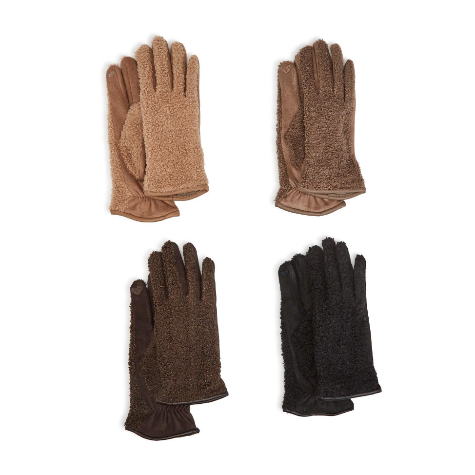 Two's Company Sherpa Look Gloves