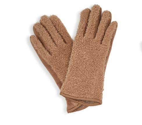 Two's Company Sherpa Look Gloves