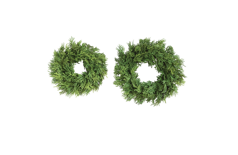 Creative Co-op Round Faux Cedar Wreath