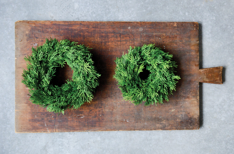 Creative Co-op Round Faux Cedar Wreath