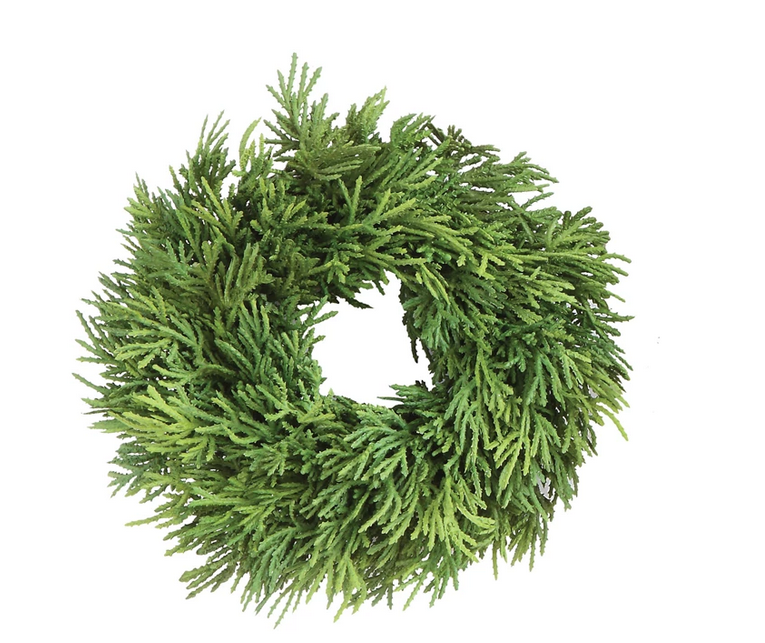 Creative Co-op Round Faux Cedar Wreath