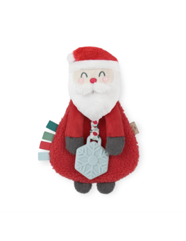 Itzy Ritzy Itzy Lovey Holiday Santa Plush w/ Silicone Teether Toy