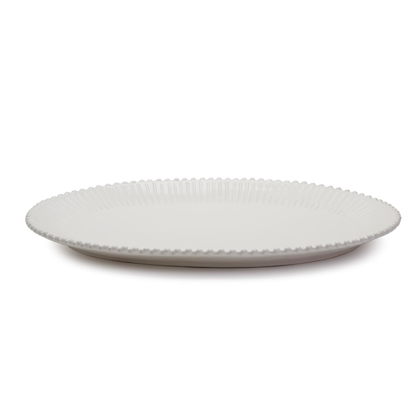 Two's Company Heirloom Pearl Edge Oversized Platter