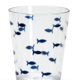 Two's Company Blue Fish Acrylic Drinking Glass- Tumbler