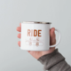 Vital Industries Ride Printed Enamel Mug