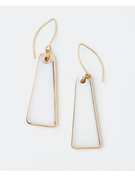 Starfish Project Pillar Mother of Pearl Earrings in Gold