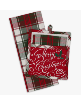 Design Imports Merry Christmas Potholder Gift Set