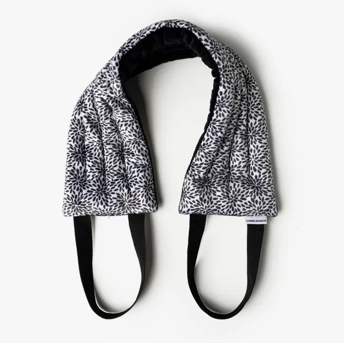 DM Merchandising Lemon Lavender Hot Stuff Heated Neck Wrap - Black & White