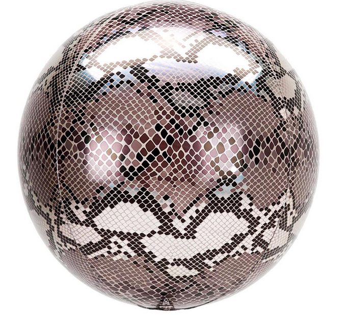 Mylar Balloon - 3D Snakeskin Orb 16"