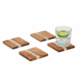 Two's Company Verglas S/4 Coasters with Holder