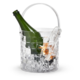 Two's Company Cubed Ice Bucket with Tongs
