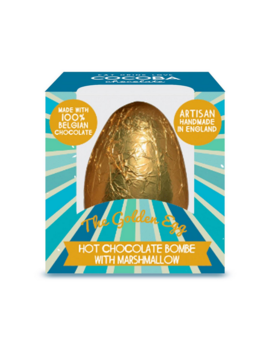 Two's Company Golden Egg Hot Chocolate Cocoba Bombe