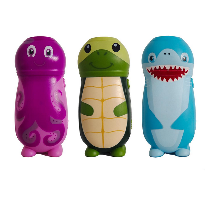 Two's Company Rechargeable Sealife Flashligh - Turtle