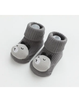Annie & Charles Baby socks - grey bear
