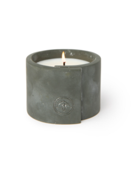 Paddywax Cirque 5 oz Charcoal Cement Candle - Tabacoo Oud