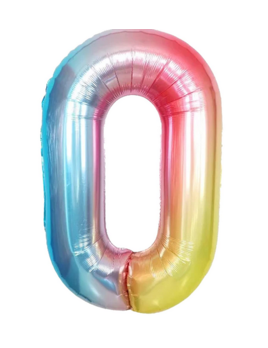 Rainbow Mylar Balloon 40" - Zero
