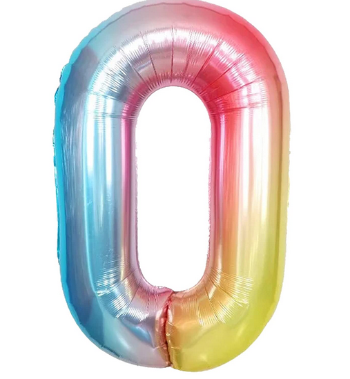 Rainbow Mylar Balloon 40" - Zero