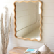 Kalalou Wooden squiggle framed mirror