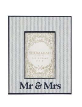 Shiraleah Eden  "MR & MRS" 4" x 6"  Frame, Blue