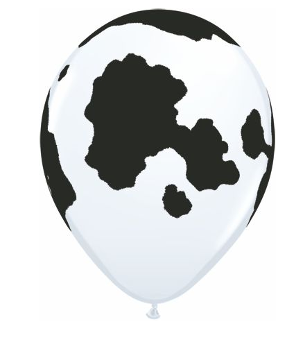 Latex Balloon - Cow Print 12"