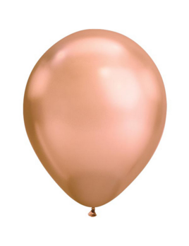 Latex Balloon - Chrome Rose Gold 11"