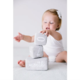 pearhead Baby Plush Photo Sharing Milestone Age Blocks, Gray