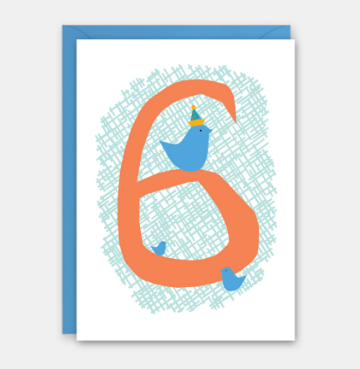 Rock Scissor Paper 6th Birthday - Birthday Card