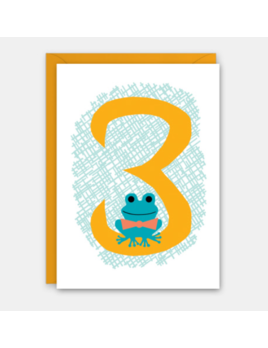 Rock Scissor Paper 3rd Birthday - Birthday Card