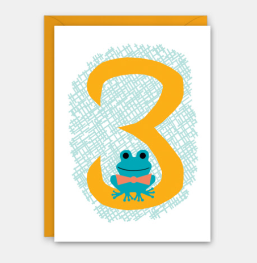 Rock Scissor Paper 3rd Birthday - Birthday Card