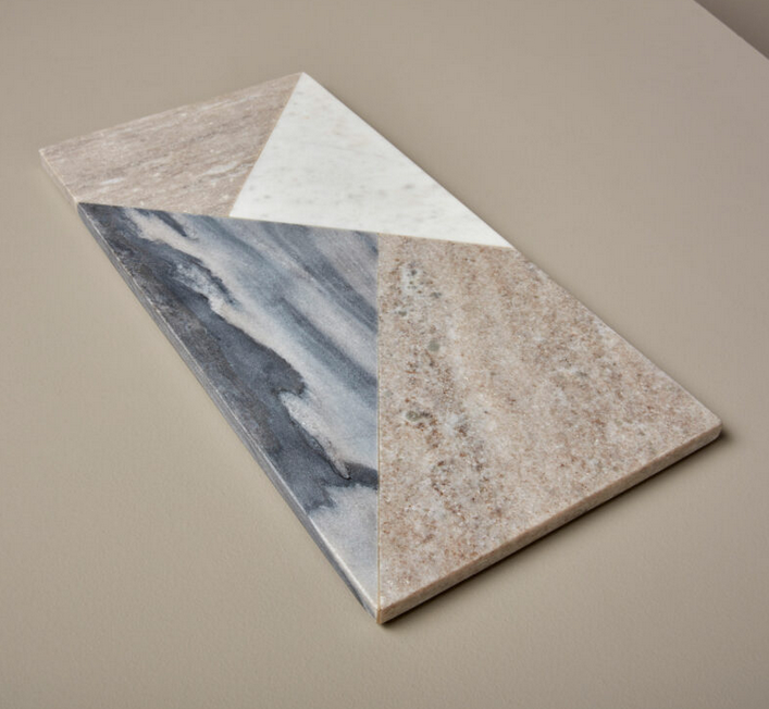 Be Home Geometric Marble Rectangular Board