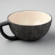 Be Home Crosshatch Stoneware Soup Mug, Black