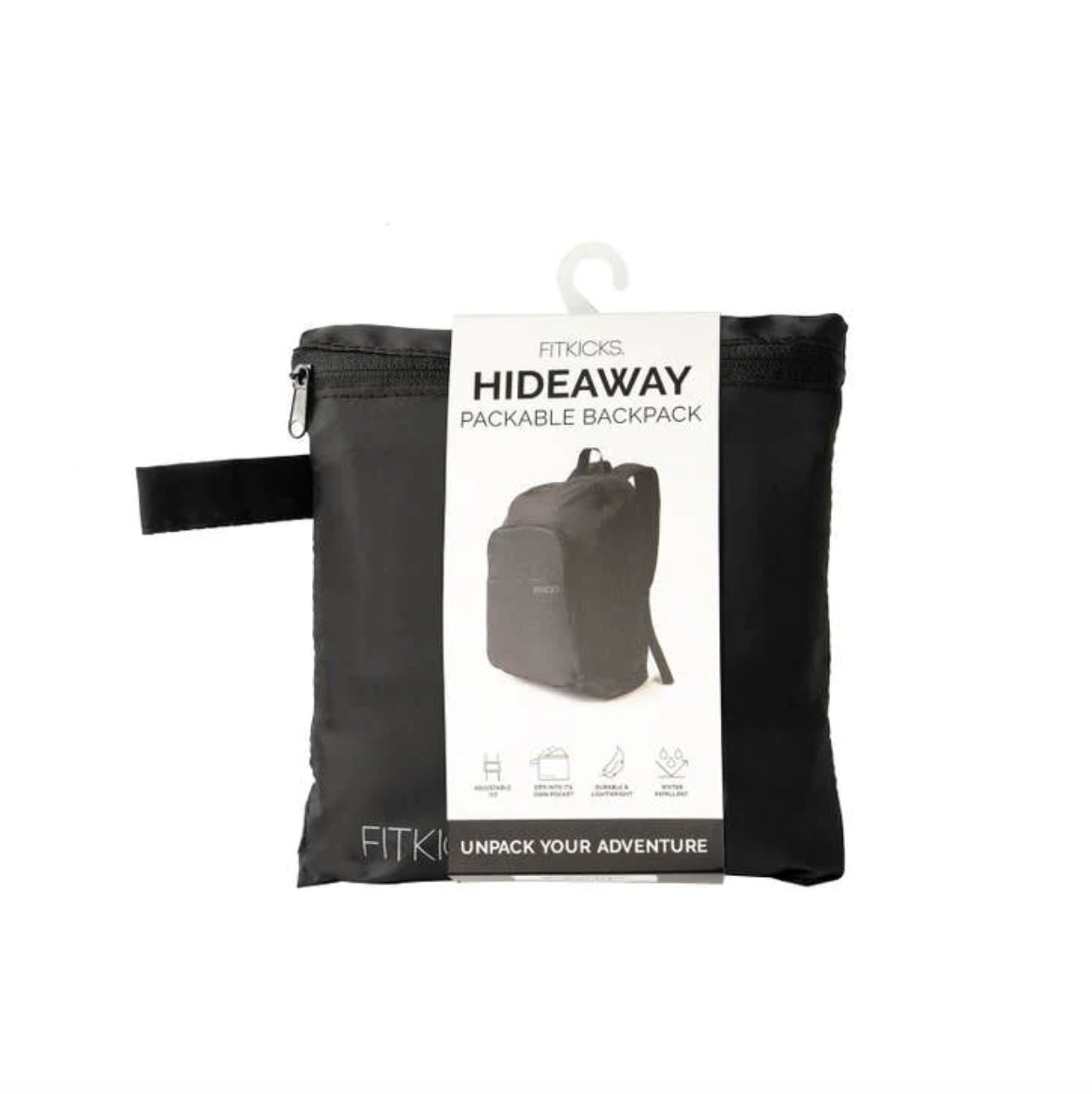 DM Merchandising Hideaway Packable Backpack-Burgundy