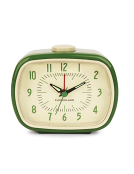 Kikkerland Retro Alarm Clock + Green