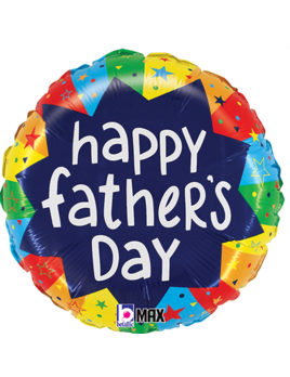 Balloons Everywhere Father's Day Bursting Colors Balloon 18"