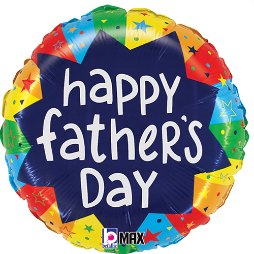 Balloons Everywhere Father's Day Bursting Colors Balloon 18"